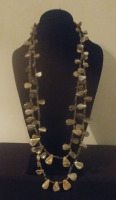 2 strand shell necklace w earrings